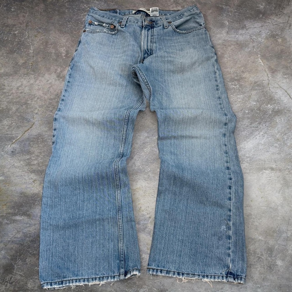Vintage Levis 567 Distressed Bootcut Jeans Men's 32x29 Skater Grunge Denim Y2K